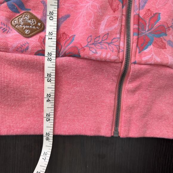 Ragwear Neska Jacket Womens Medium Floral Full Zip Hoodie Cozy Outdoors Winter - Picture 10 of 11